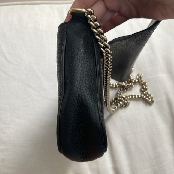 Gucci Soho Cellarius Medium Shoulder Bag, Black with Gold Chain - Picture 15 of 16